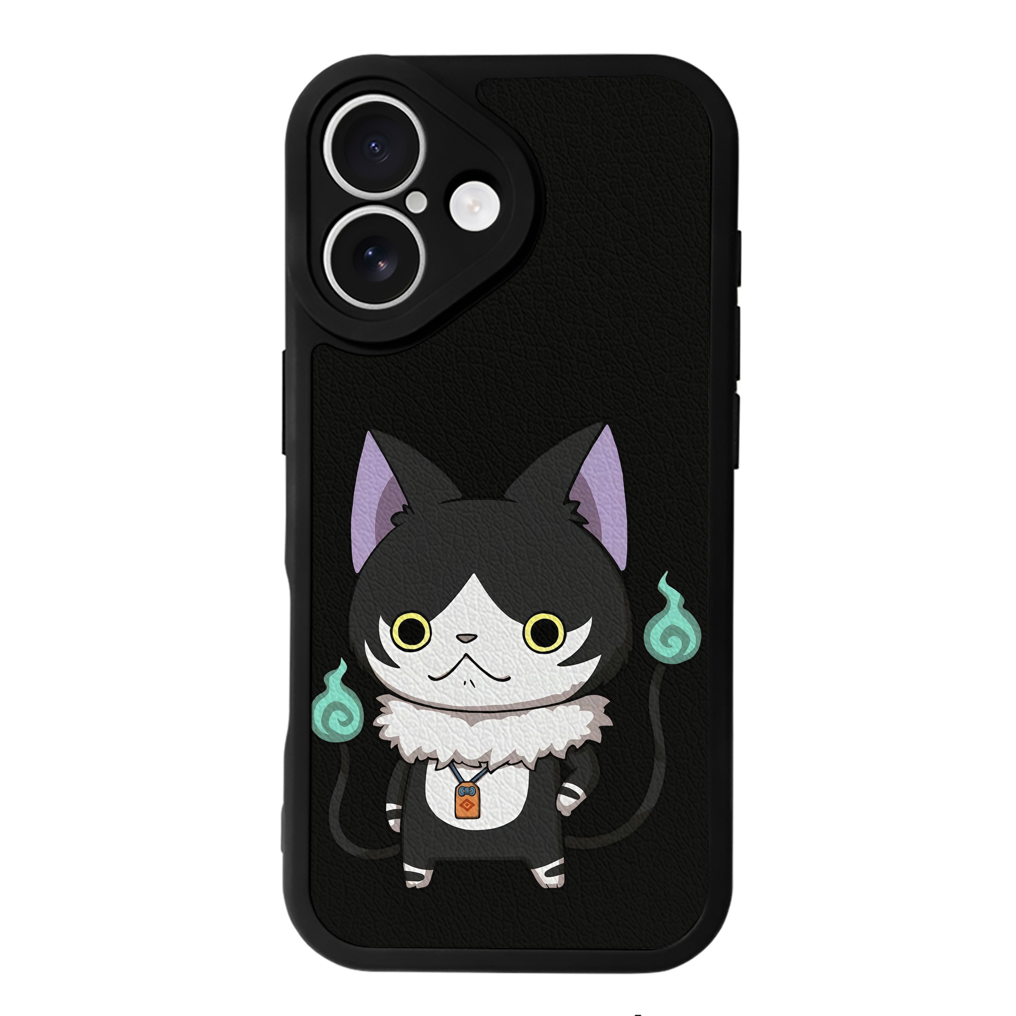 （画像用） 妖怪ウォッチ Yo-kai Watch 【iPhone 16シリーズ対応】シリコンスマホケース（レザー調） 材質：シリコン